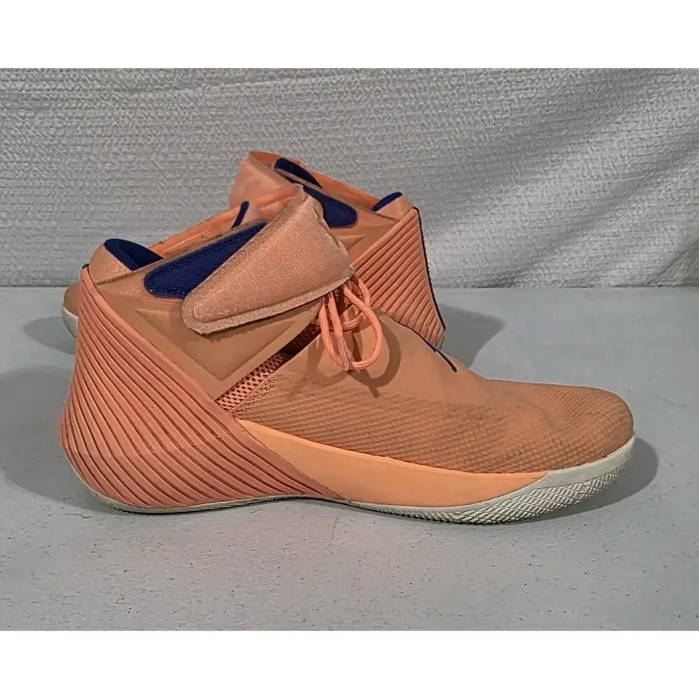 Jordan Why Not Zer0.1 Cotton Shot Sneakers Orange Pulse AA2510-800 Mens Size 11
